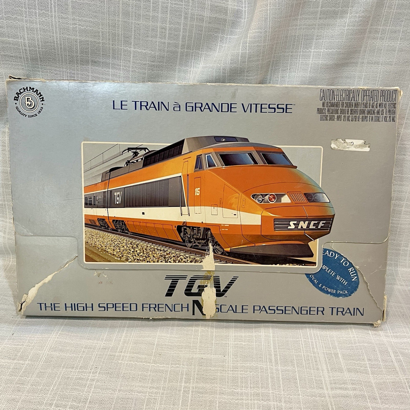 Bachmann 51-4001 N Scale TGV High Speed French Passenger Train *UNTESTED, READ*