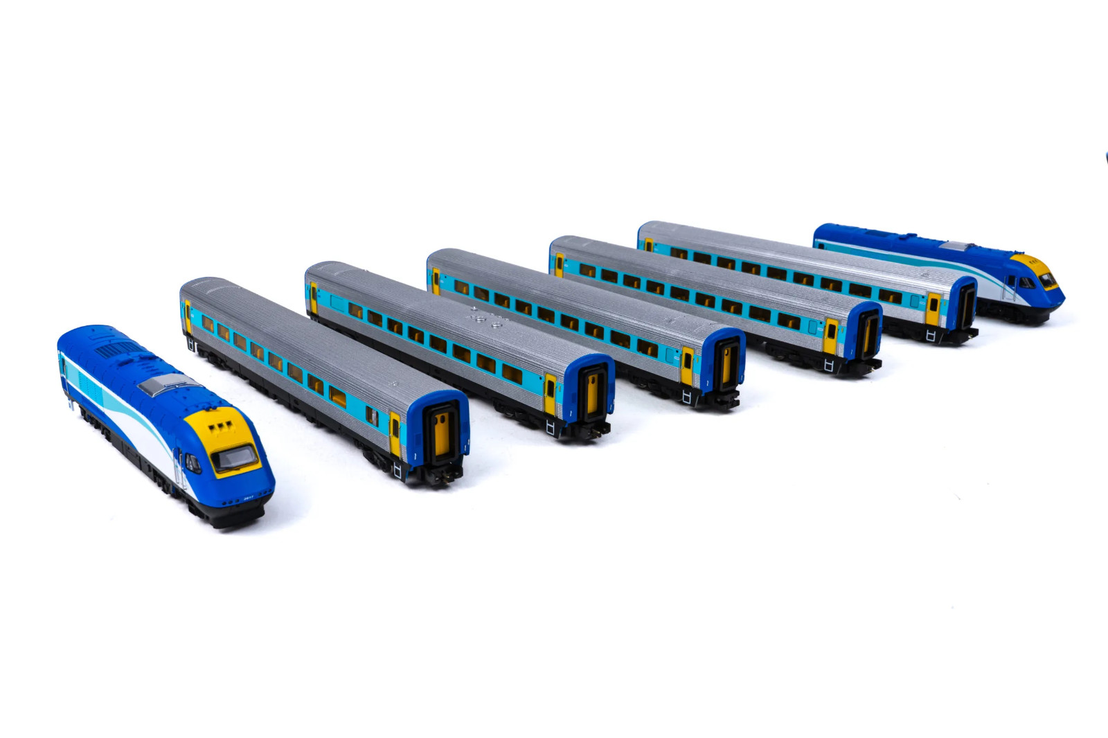 Gopher Models N Scale NSWTrainLink XPT – DC Analogue – 7 Pieces (5 Car Set)