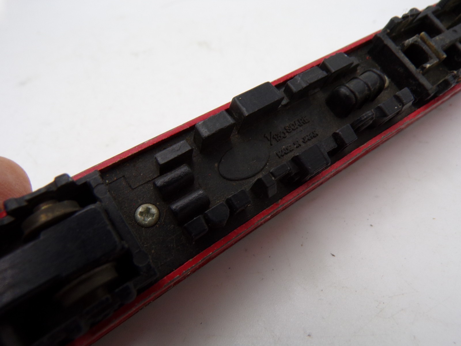 80’s Nishiki Japan Diecast 1/130 scale Passenger Train Red and White AS IS