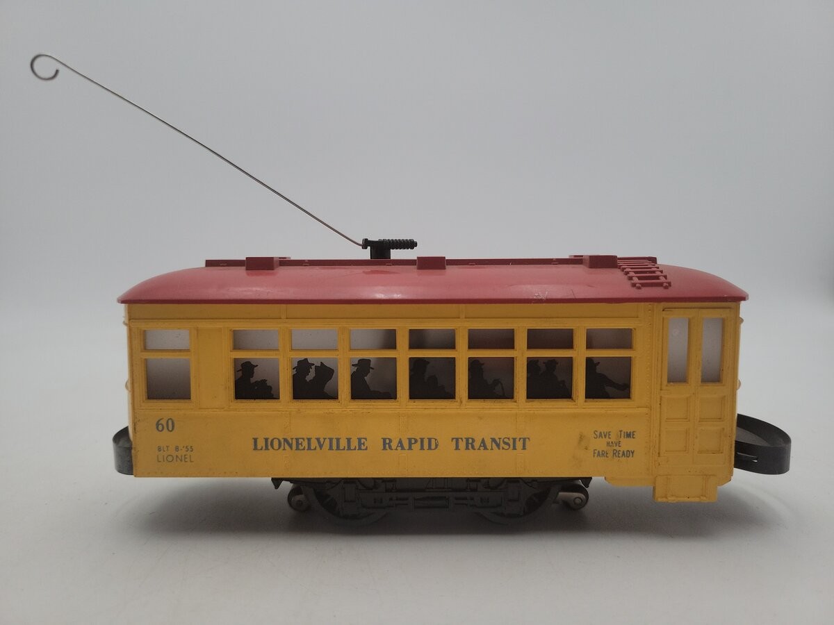 Lionel 60 Vintage O Lionelville Motorized Rapid Transit Trolley