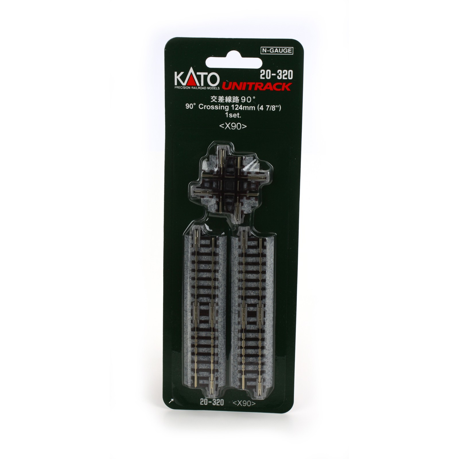 Kato USA Inc. N 124mm 4 7/8″ 90 Degree Crossing KAT20320 N Track