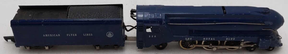 American Flyer 350 Vintage S B&O The Royal Blue 4-6-2 Diecast Steam Locomotive