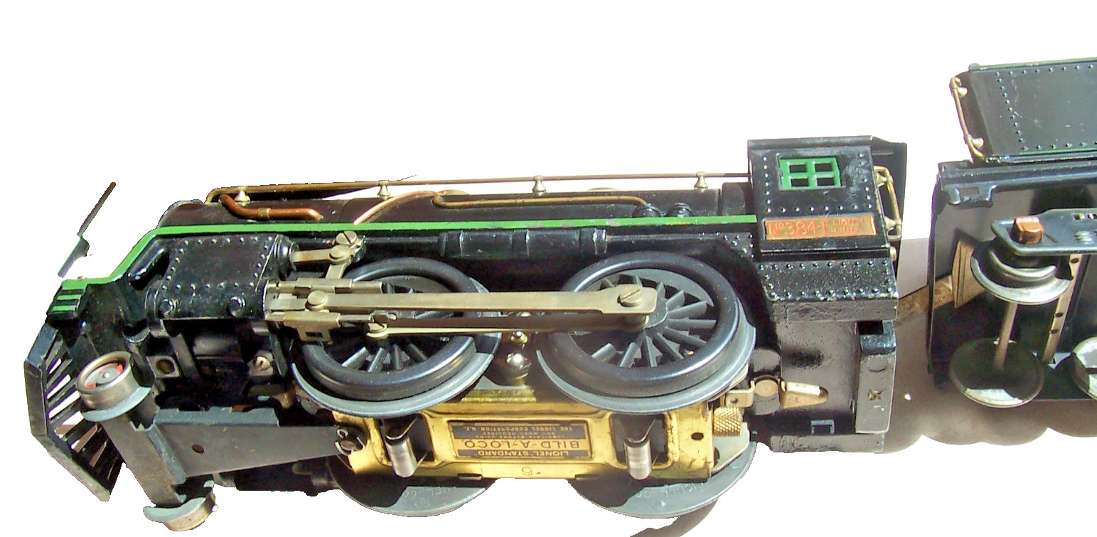Running Lionel Standard Gauge 2-4-0 Steam Locomotive & Tender 384E and 384T
