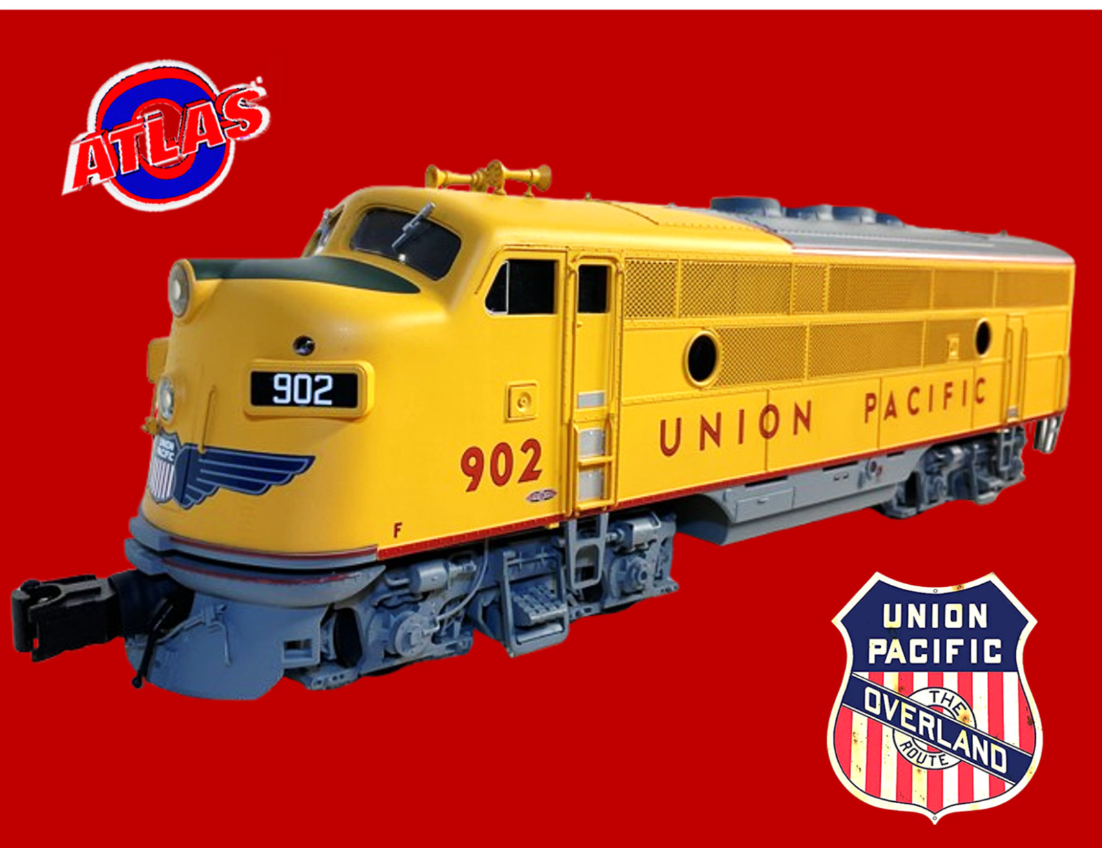 ATLAS O SCALE UNION PACIFIC F3 PHASE II POWERED A & B (BOTH) TMCC RAISOUNDS LNC8