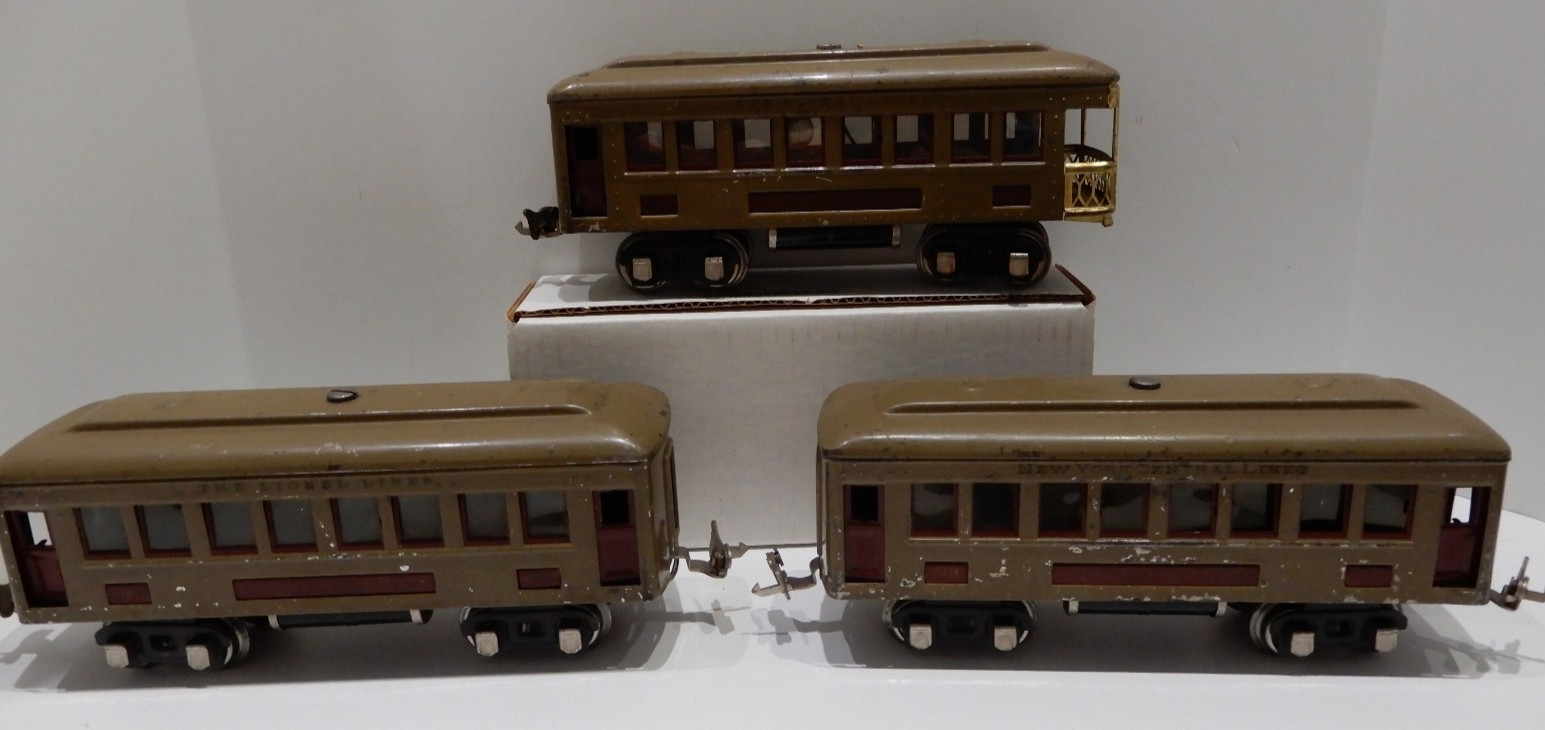 LIONEL Prewar 254 Mojave Engine w/2 610 pullmans & 612 Observation RUNS GREAT