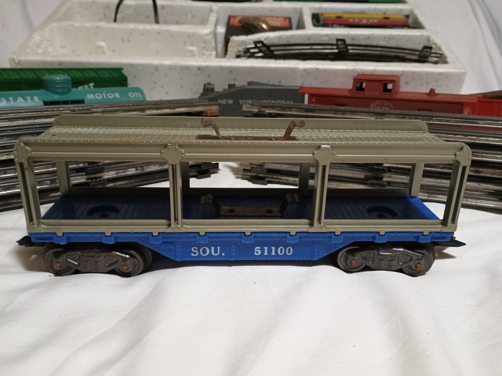 1959 Marx Diesel Electric Train Set Santa Fe🏵 41831 Remote Control 50w + Extras