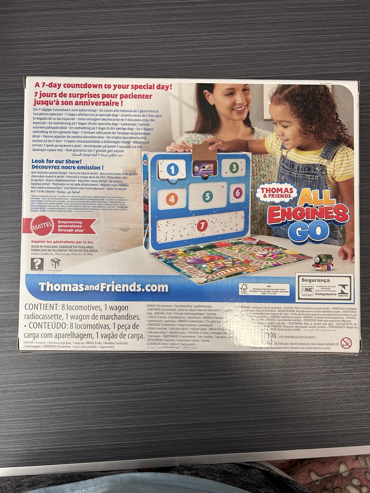 Thomas & Friends Metal Diecast Trains Toy Set incl. 8 Locomotives & 2 Wagons