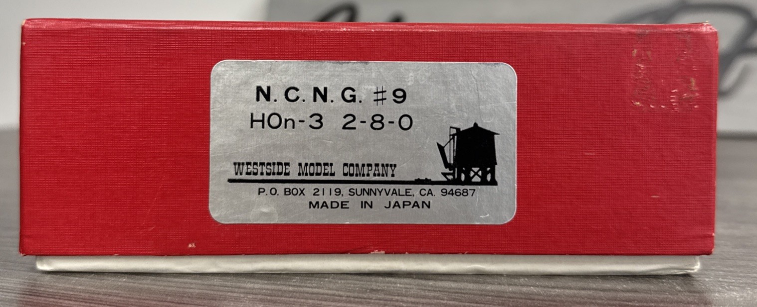 Westside Model Company HOn3 Brass #MO-23 Consolidation NCNG 2-8-0 #9 Unpainted!