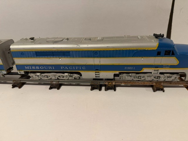 1959 American Flyer S Gauge 21922 Missouri Pacific PA-1 A-A Diesel Set
