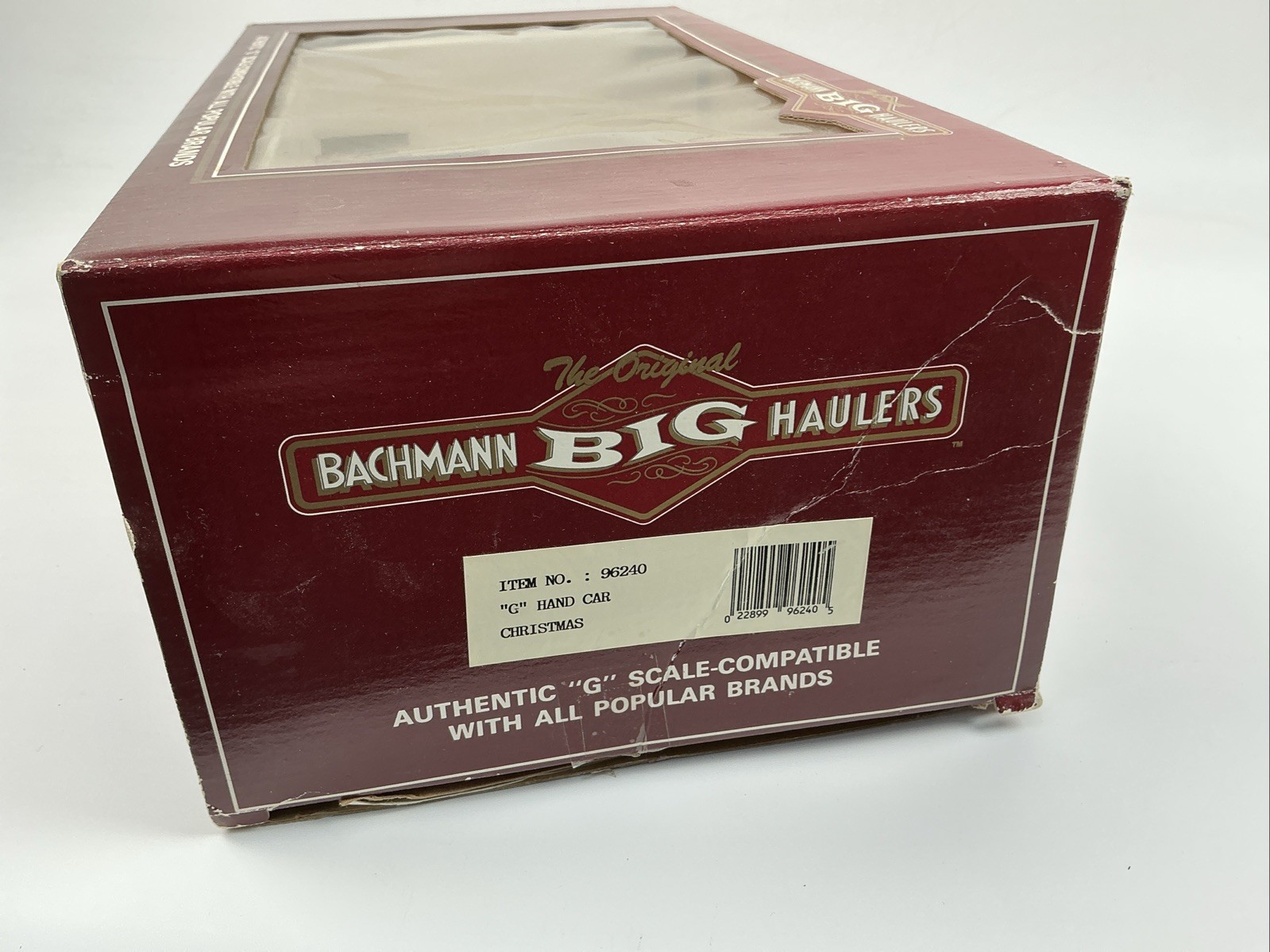 Bachmann G Scale 96240 Christmas Handcar w/Figures for parts