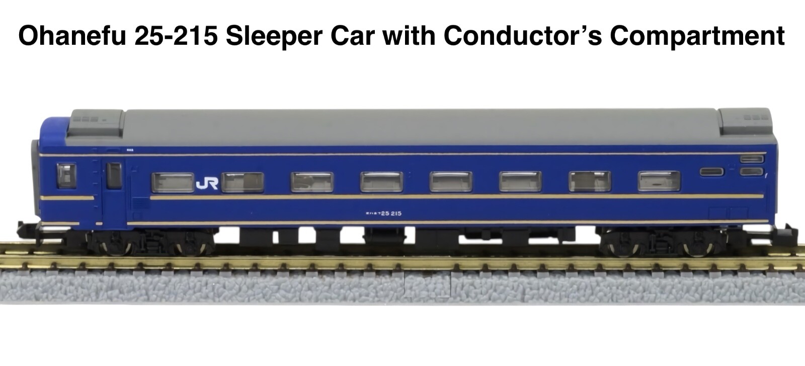 Z Scale Rokuhan Hokutosei Limited Express 14-Car Set JNR 24 Series Blue Train
