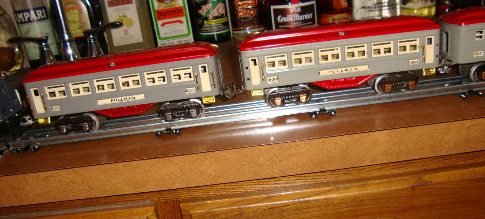 LIONEL PREWAR O GAUGE 4 X PULLMAN PASSENGER CARS 600(2) 601 602 OBXS