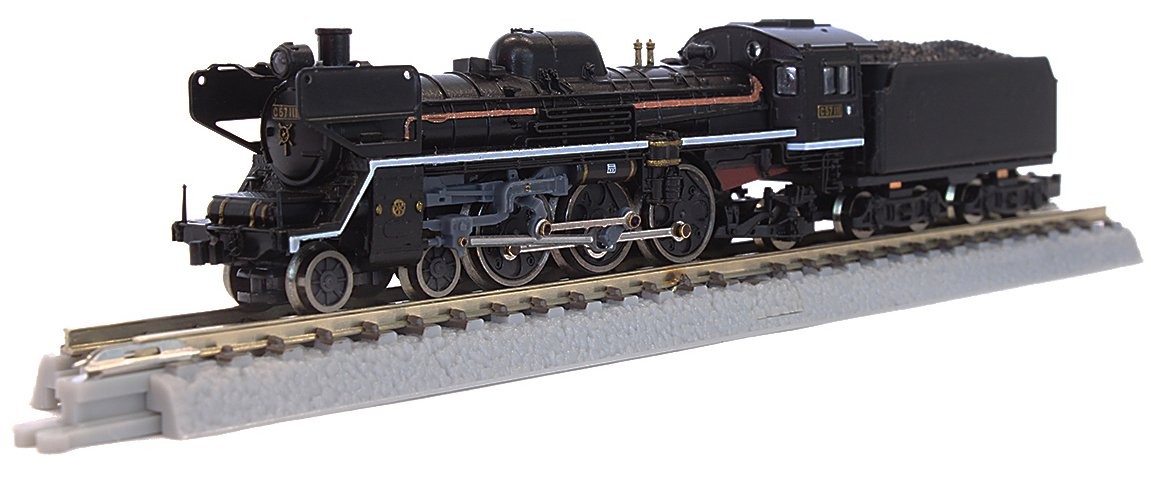 Rokuhan Z gauge T027-2 JNR C57 type steam locomotive 111 type gate differential