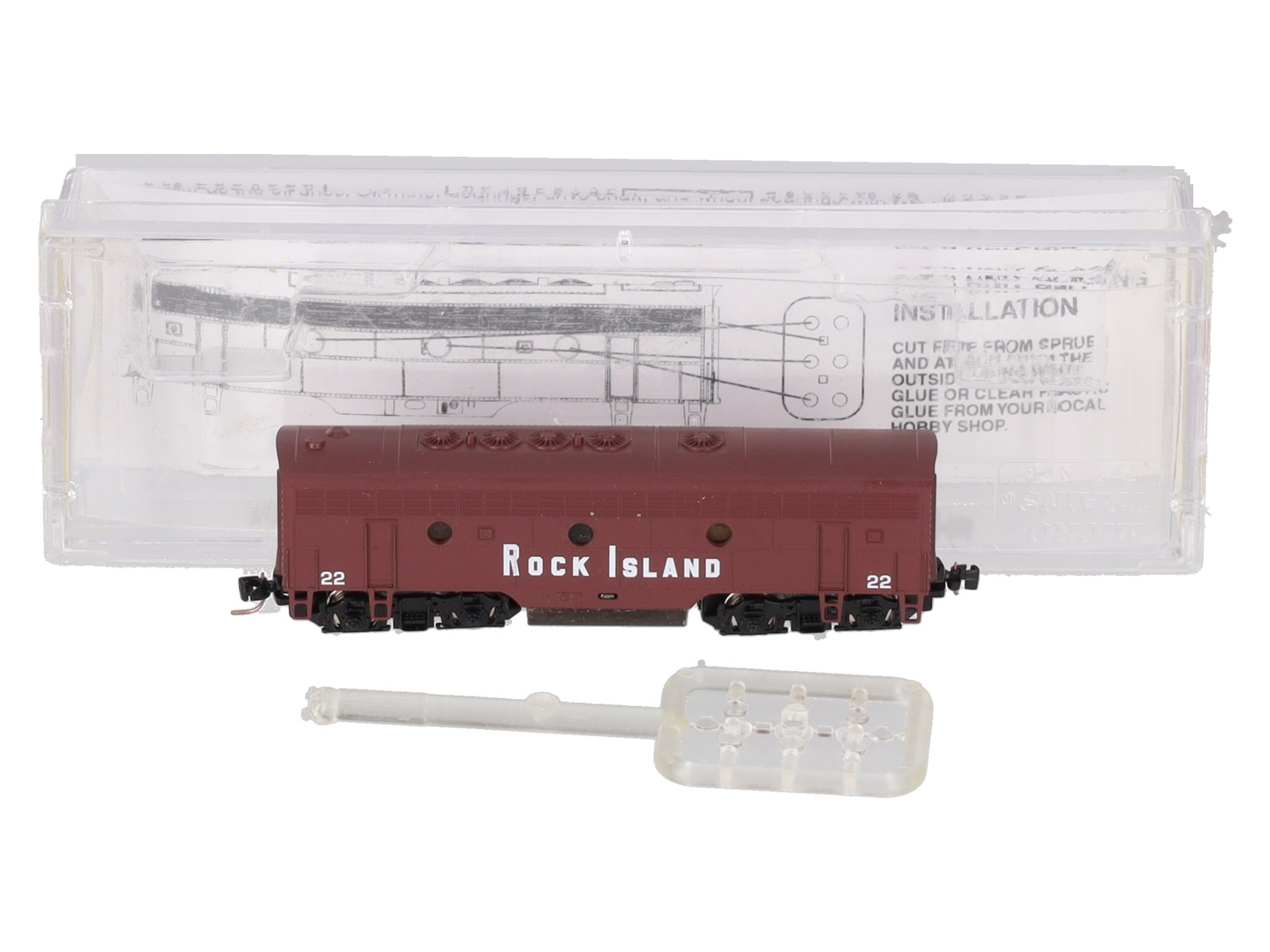 MicroTrains 98002240 Z Rock Island EMD F7B Diesel Locomotive #22 EX/Box