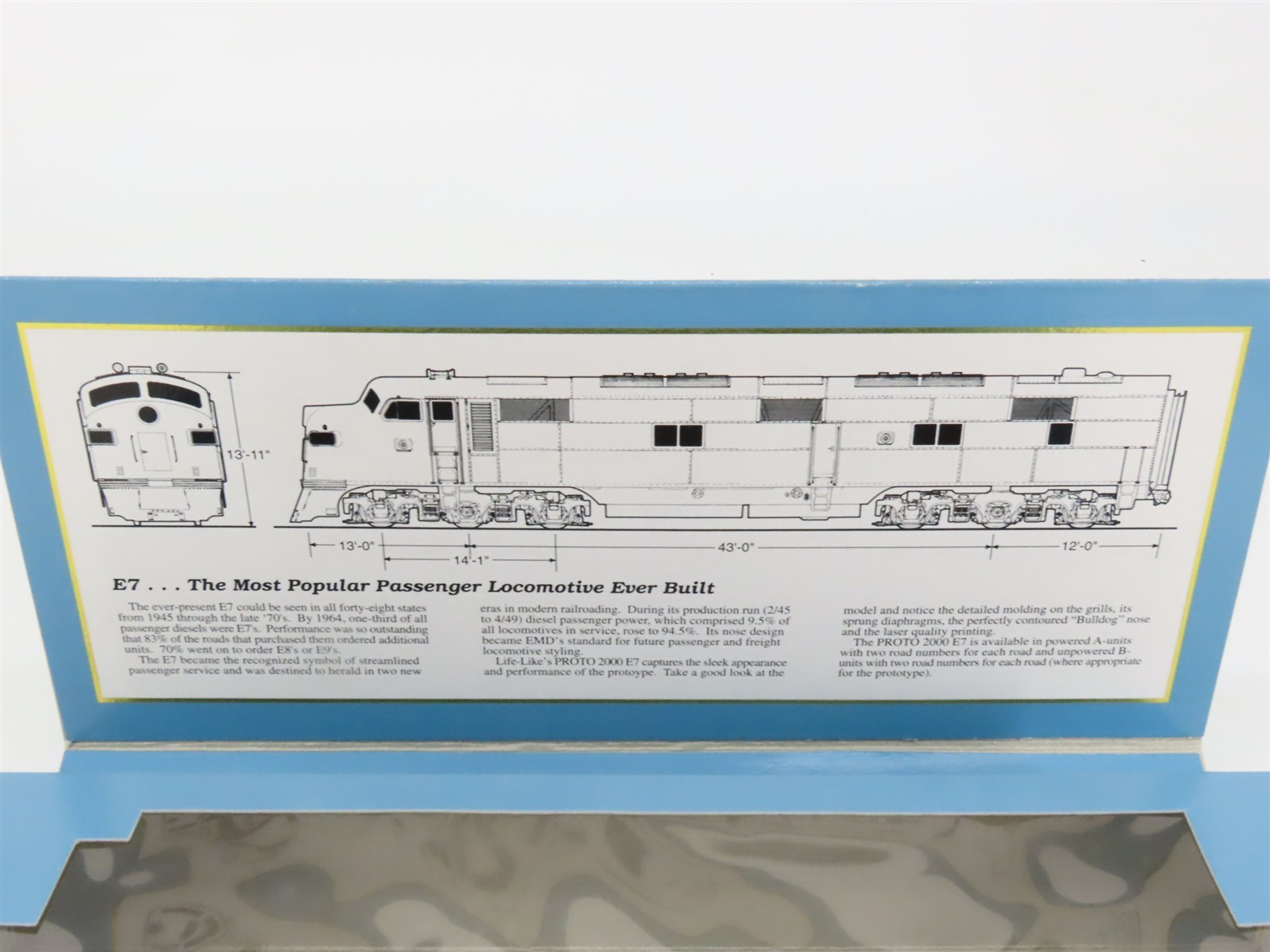 HO Scale Proto 2000 21072 Undecorated EMD E7A Diesel Locomotive – DCC Ready