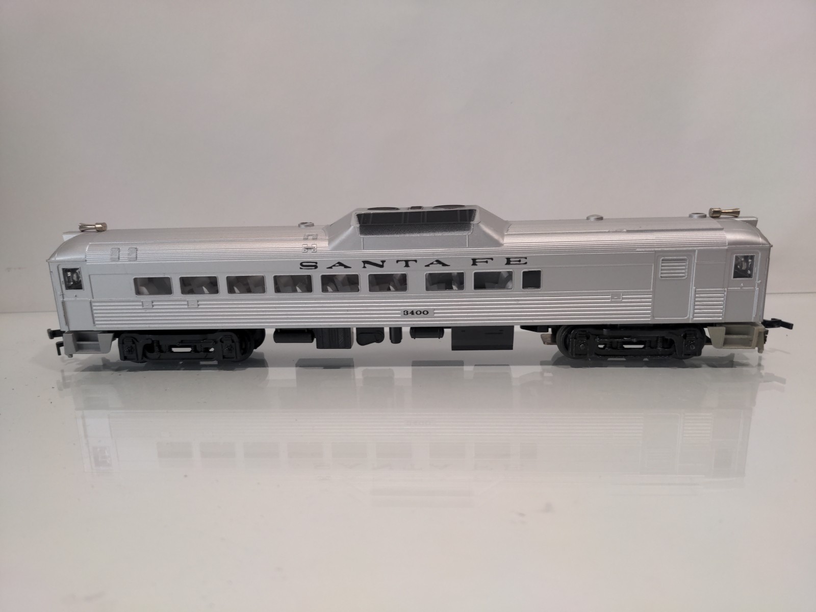 ATT HO Santa Fe Budd RDC Car Powered Tested ATSF 3400