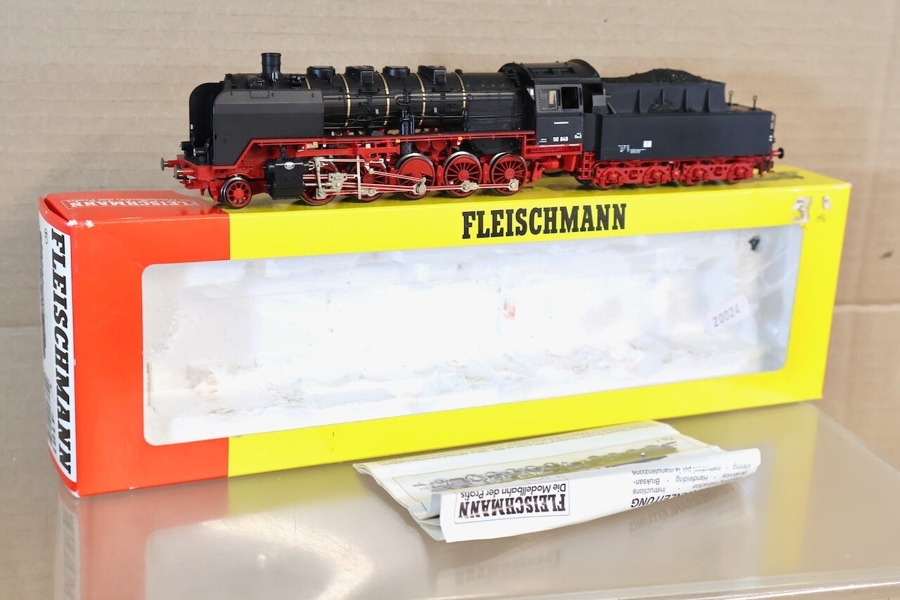 FLEISCHMANN 4181 K DR 2-10-0 CLASS BR 50 849 LOCOMOTIVE BOXED on