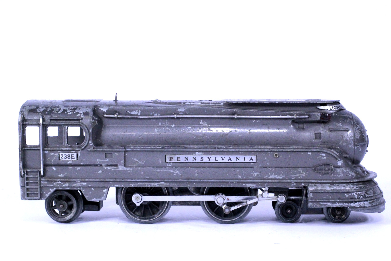 Lionel O Gauge Pennsylvania PRR #238E 4-4-2 AC Powered Graphite Steam Locomotive