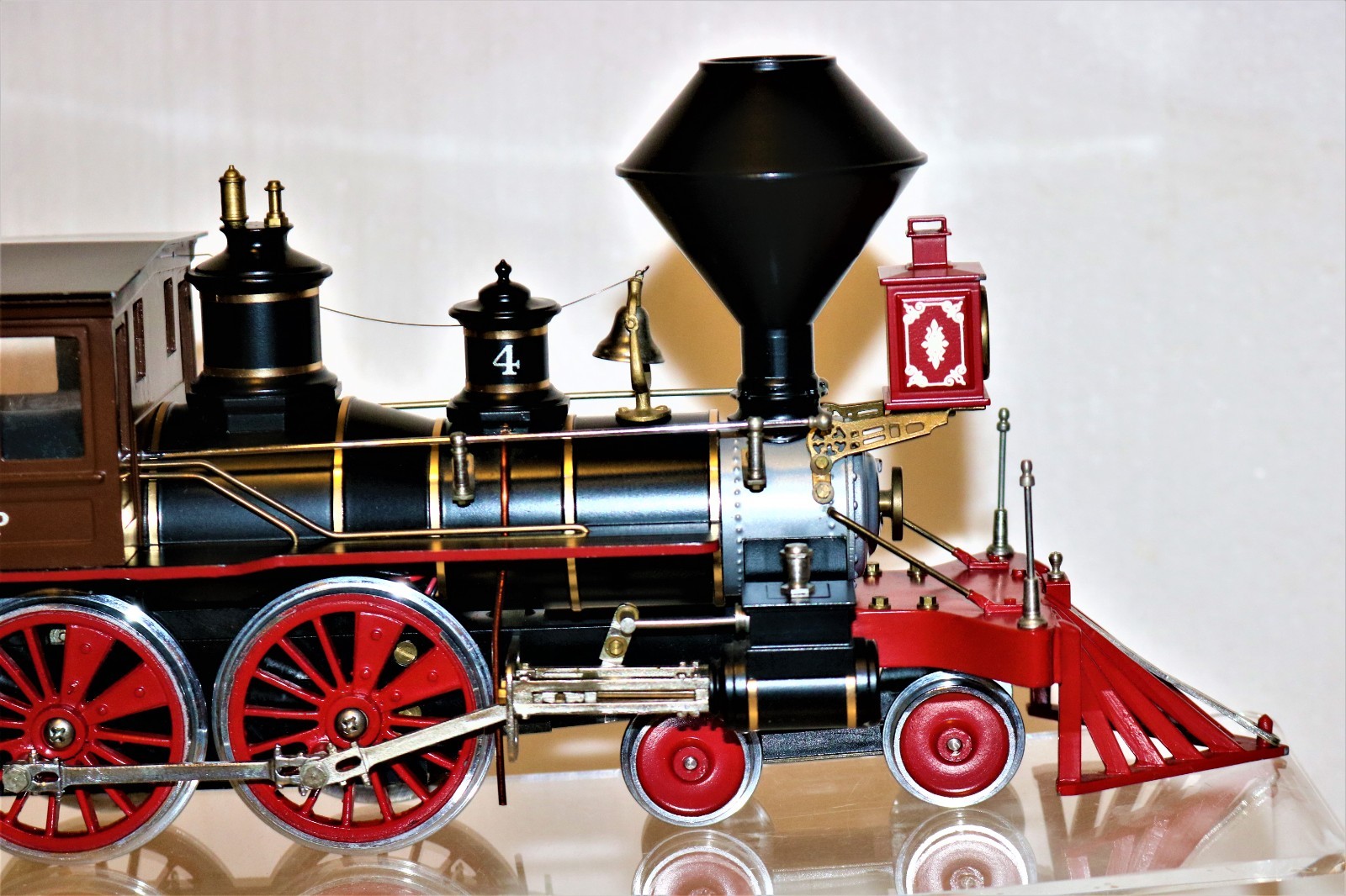 MINTISH RARE G scale Brass DELTON Southern Pacific Lines SP 4-4-0 #4 -Ser#21