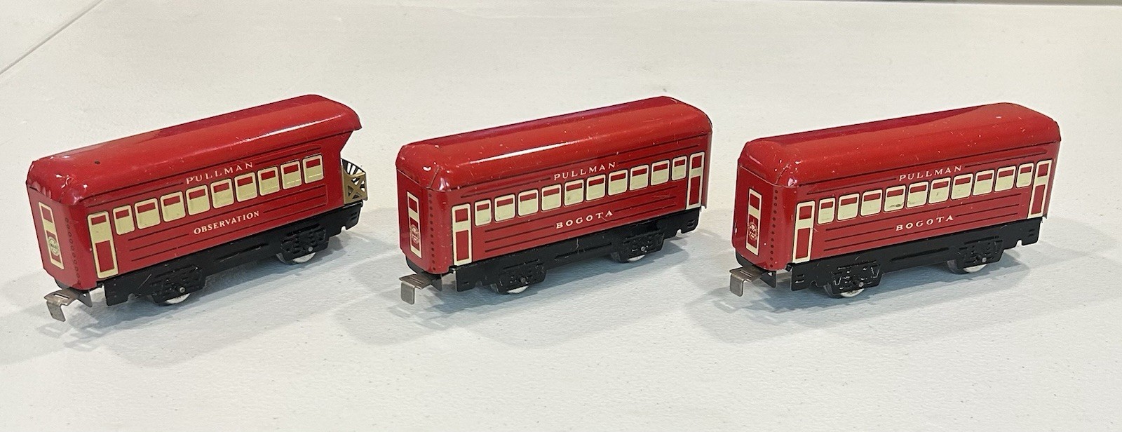 Lot of 12 Vintage Marx O Train Commodore Vanderbilt Engine Tin Cars Track