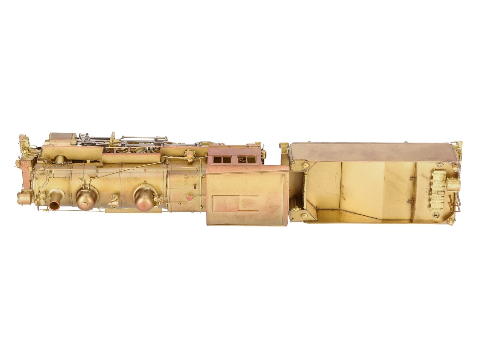 Westside Model O Brass PRR H-6sb 2-8-0 Steam Engine & Tender (2-Rail)- Unpainted