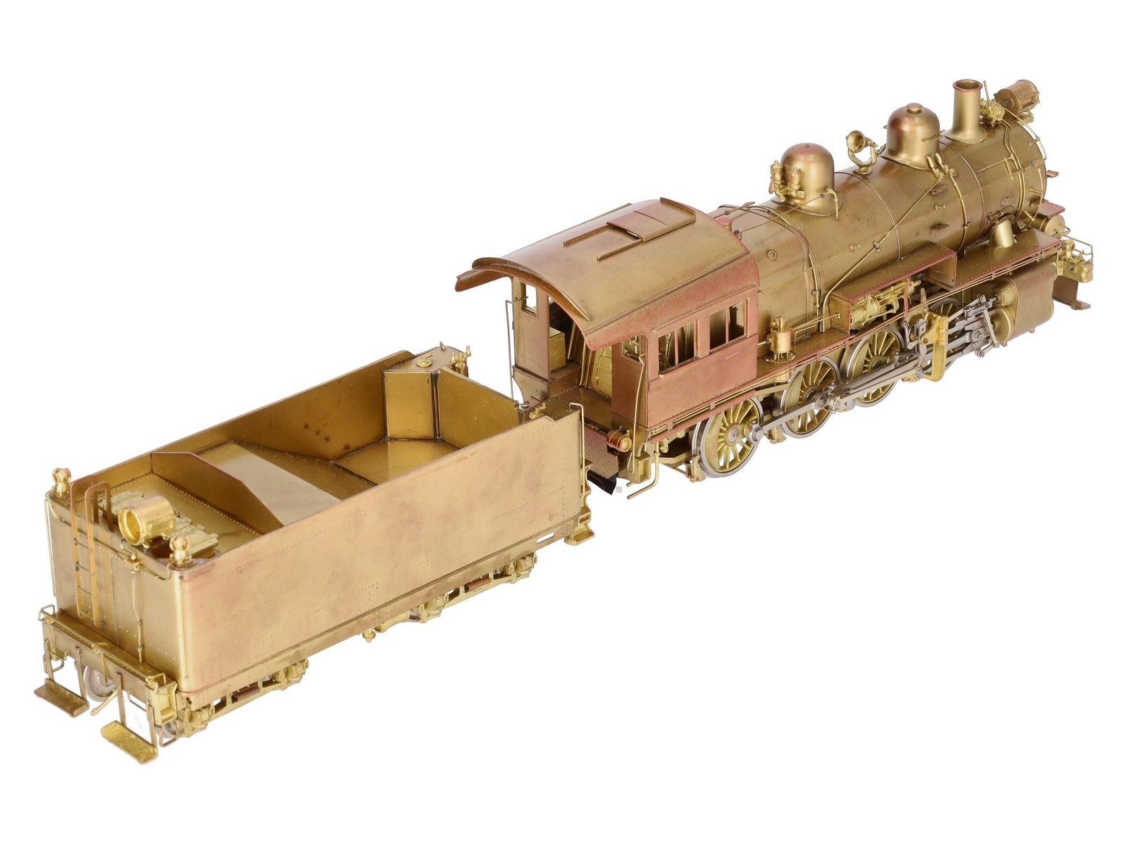 Westside Model O Brass PRR H-6sb 2-8-0 Steam Engine & Tender (2-Rail)- Unpainted