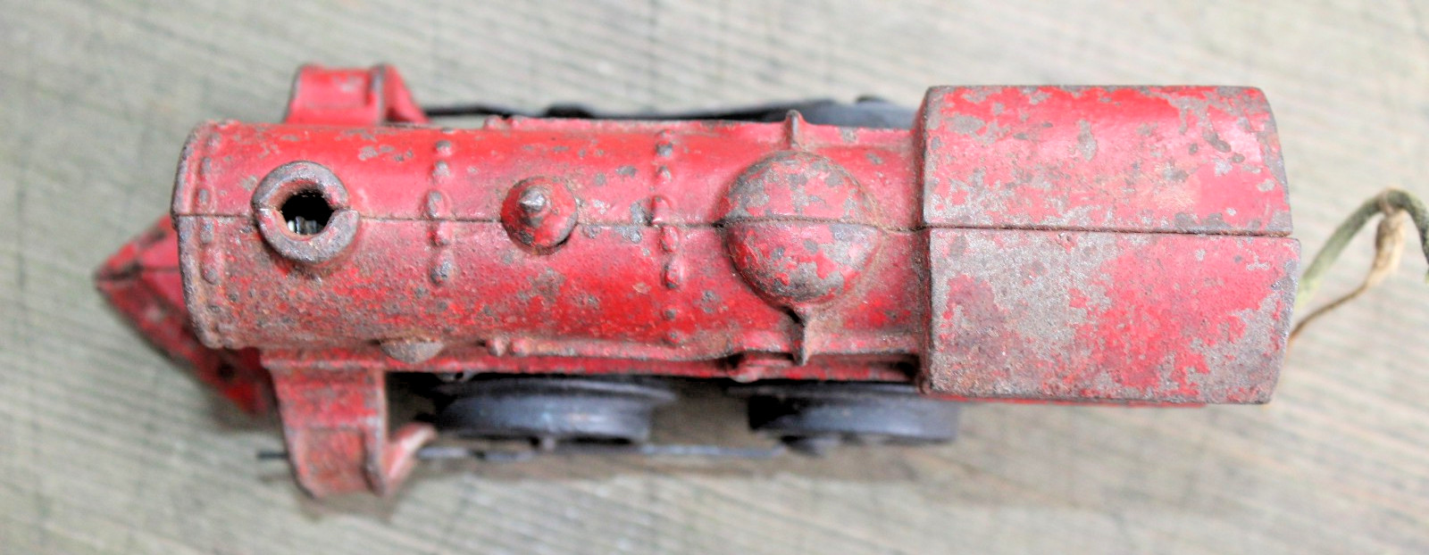 American Flyer Prewar Windup Red Locomotive Runs w/Headlight Wire b2