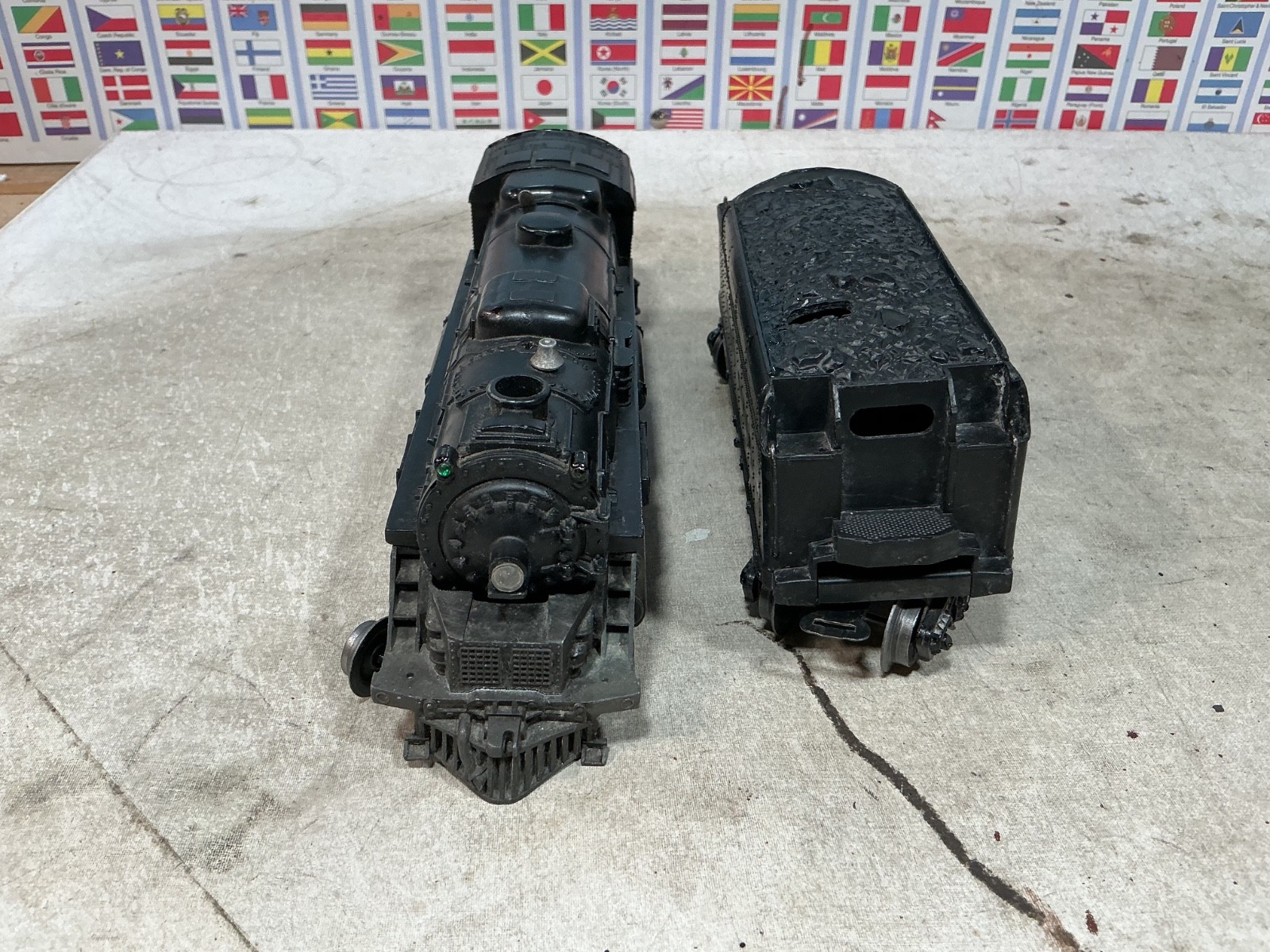 Lionel Postwar – Set 2036 Steam Engine 4 Freight Cars O Gauge / 027