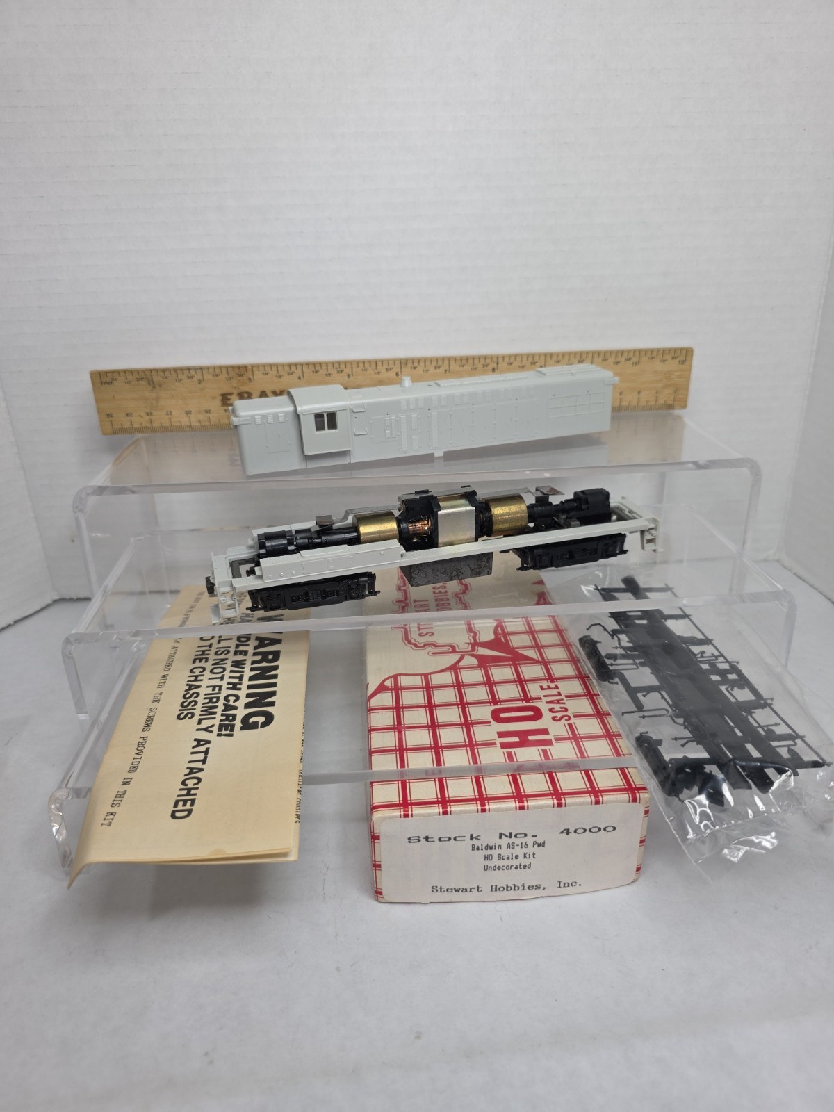 Stewart HO Scale 4000 Undecorated Baldwin AS-16 Diesel Loco NOS Runs Smooth