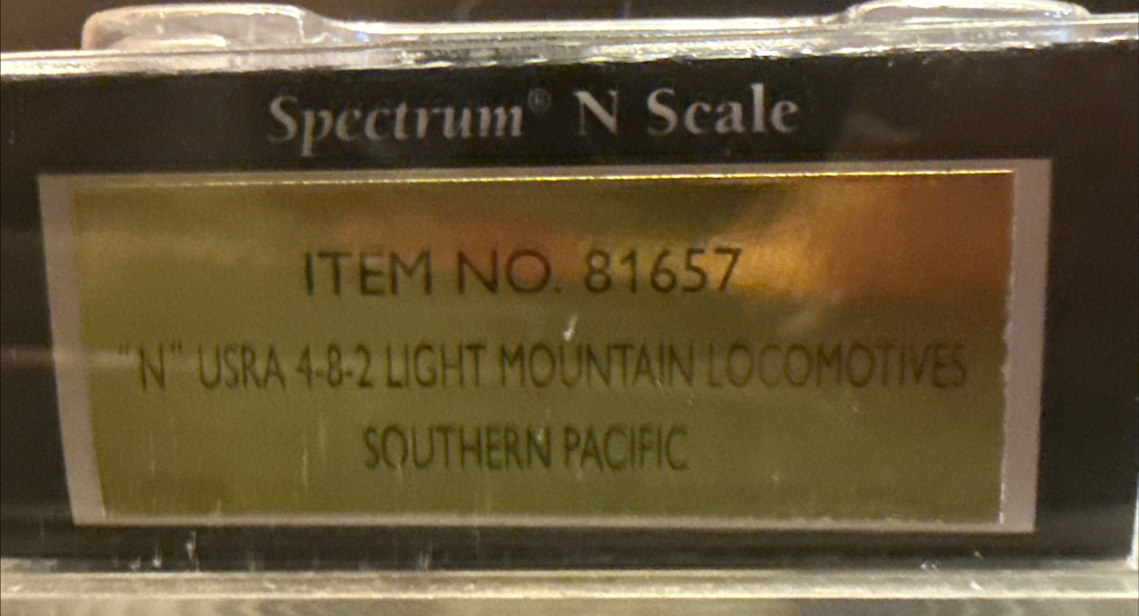 Bachman Spectrum N Scale Locomotive, Southern Pacific Lines 4305. Item No. 81657