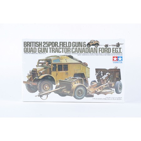 Tamiya 1/35 British 25lb Gun & Quad TAM35044 Plastic Models Armor/Military 1/35
