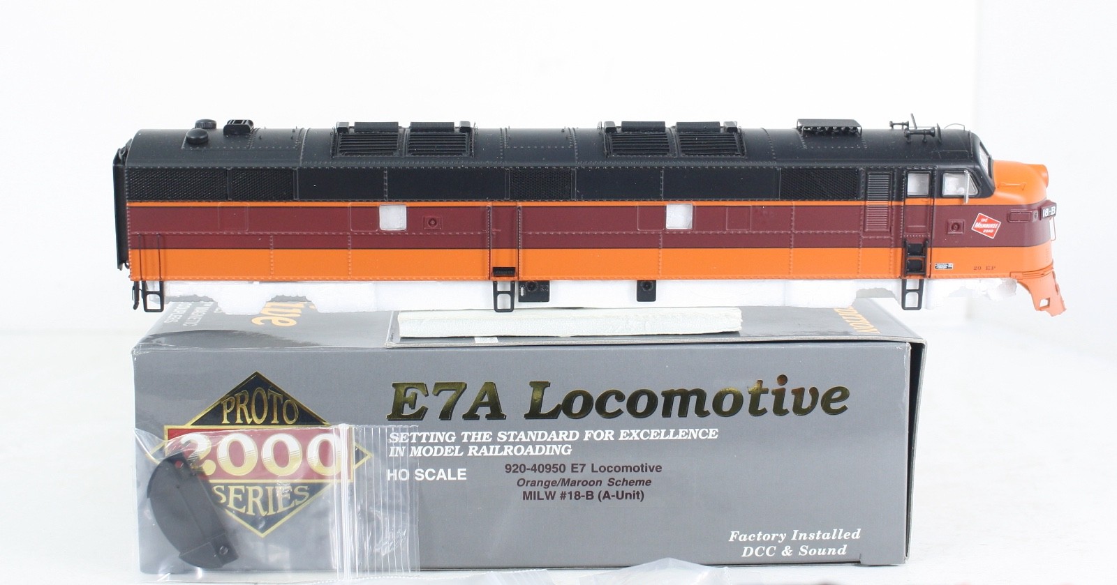 HO Walthers Proto 920-40950 Milwaukee Road E7 A/A Hiawatha DCC Tsunami Sound