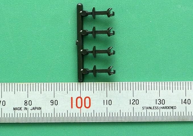 Greenmax 8051 N gauge Knuckle coupler (Long, Black / 20 pieces) From Japan