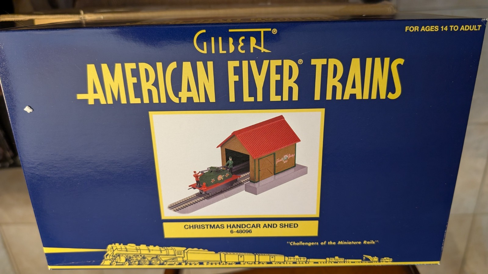 American Flyer 6-48096 Christmas Handcar and Shed – NIB