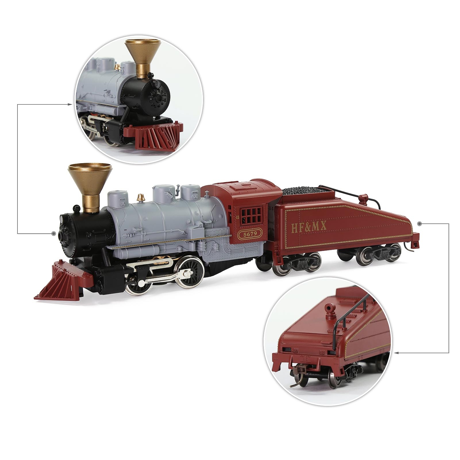1 Unit Evemodel Train HO Scale 1:87 Model Railroad Steam Locomotives HCT8703