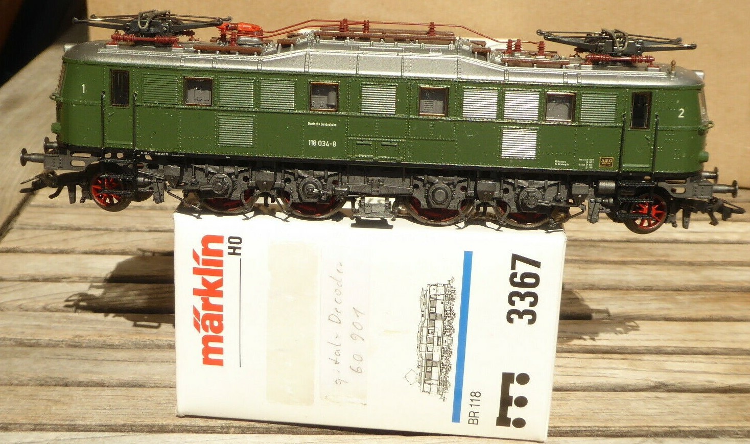 Märklin 3367 H0 Mhi-Elektrolok Br 118 034-8 DB Epoch Digital + Analogue, 5 Motor