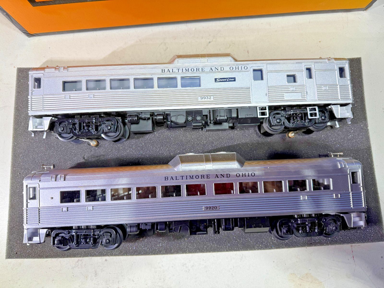 MTH RailKing Baltimore & Ohio RDC Budd Car set, 30-2144-1, W/Proto sound