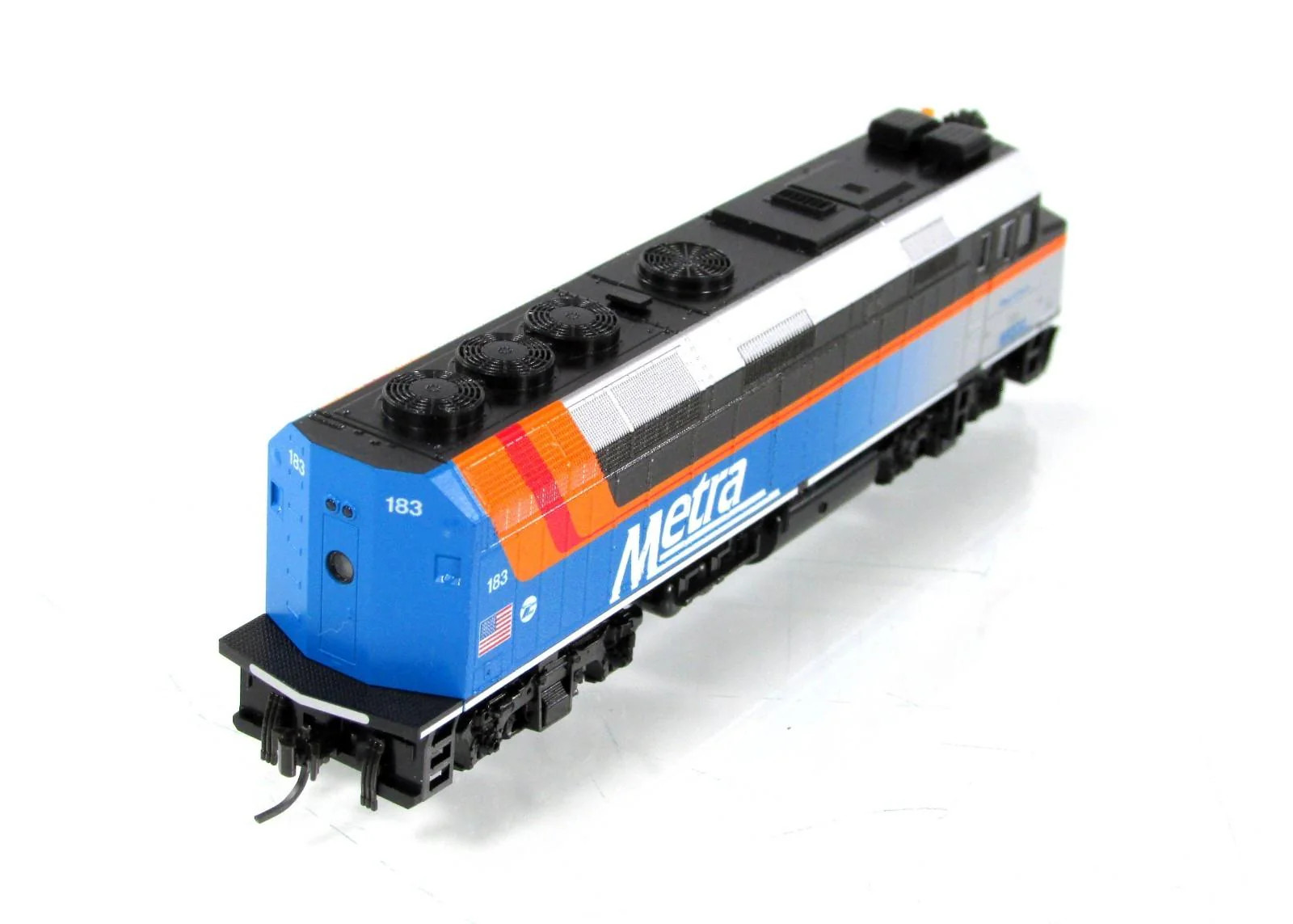 N Scale **CHICAGO METRA* F40PH *Village Of Itasca* #183 – Kato 176-9108 *DCC Rdy
