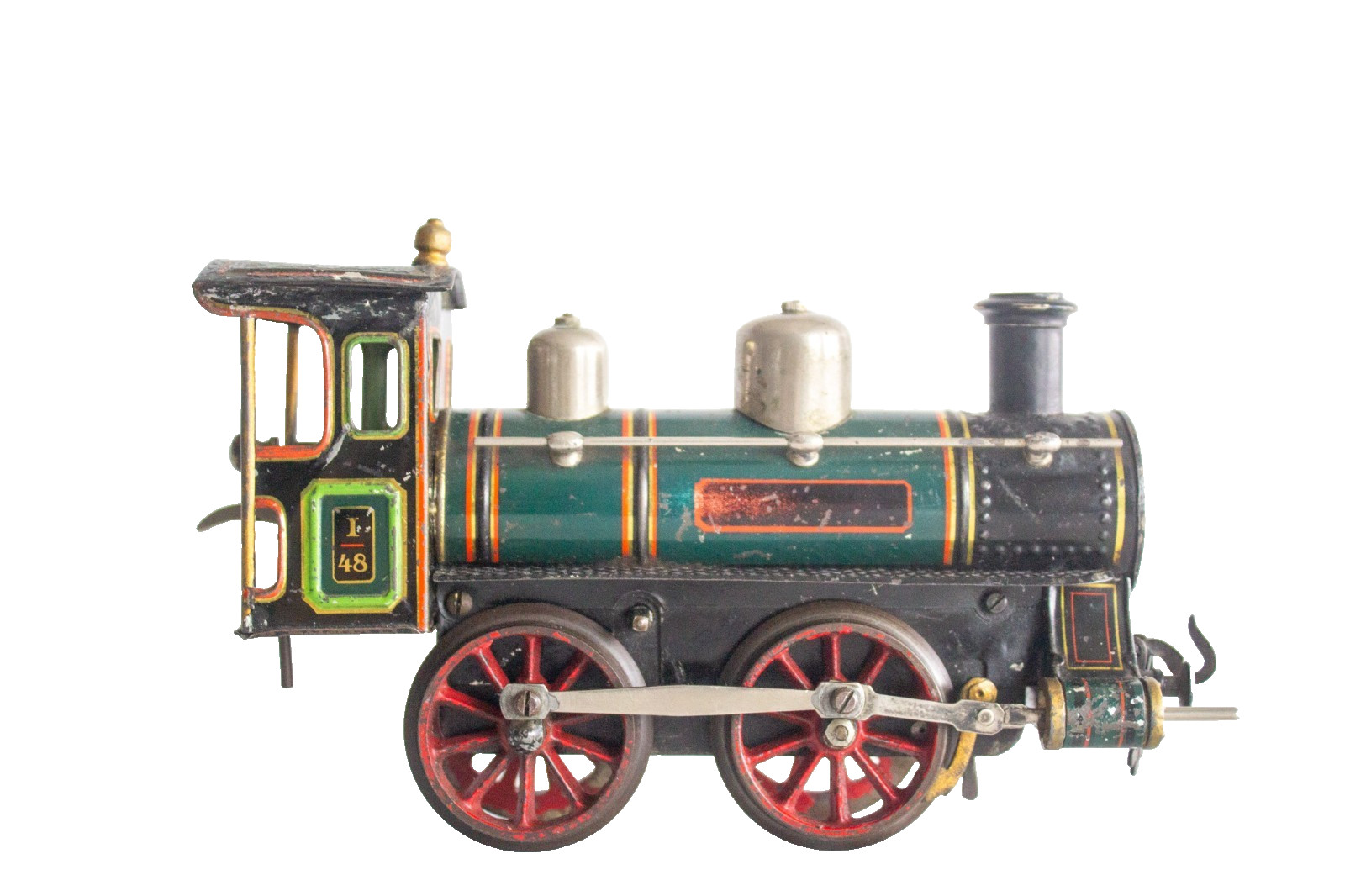 Early version 1900-1905 Bing #I-48 1-gauge Short Cab Clockwork Locomotive