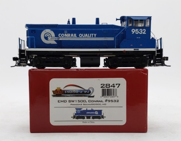 Broadway Limited 2847 HO Conrail EMD SW1500 Diesel Engine with Sound & DCC #9532