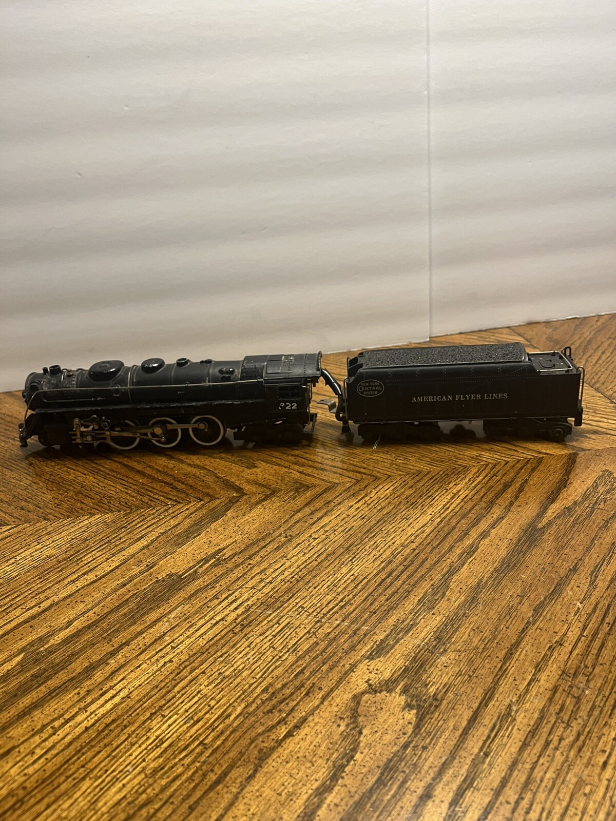Vintage 1940s American Flyer No 322 S Guage NYC Hudson Steam Locomotive & Tender