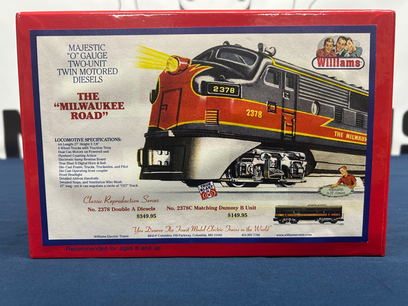 Williams (Repro) Milwaukee Road F-3 AA Diesel Engine Set w/ True Blast 2 *READ*