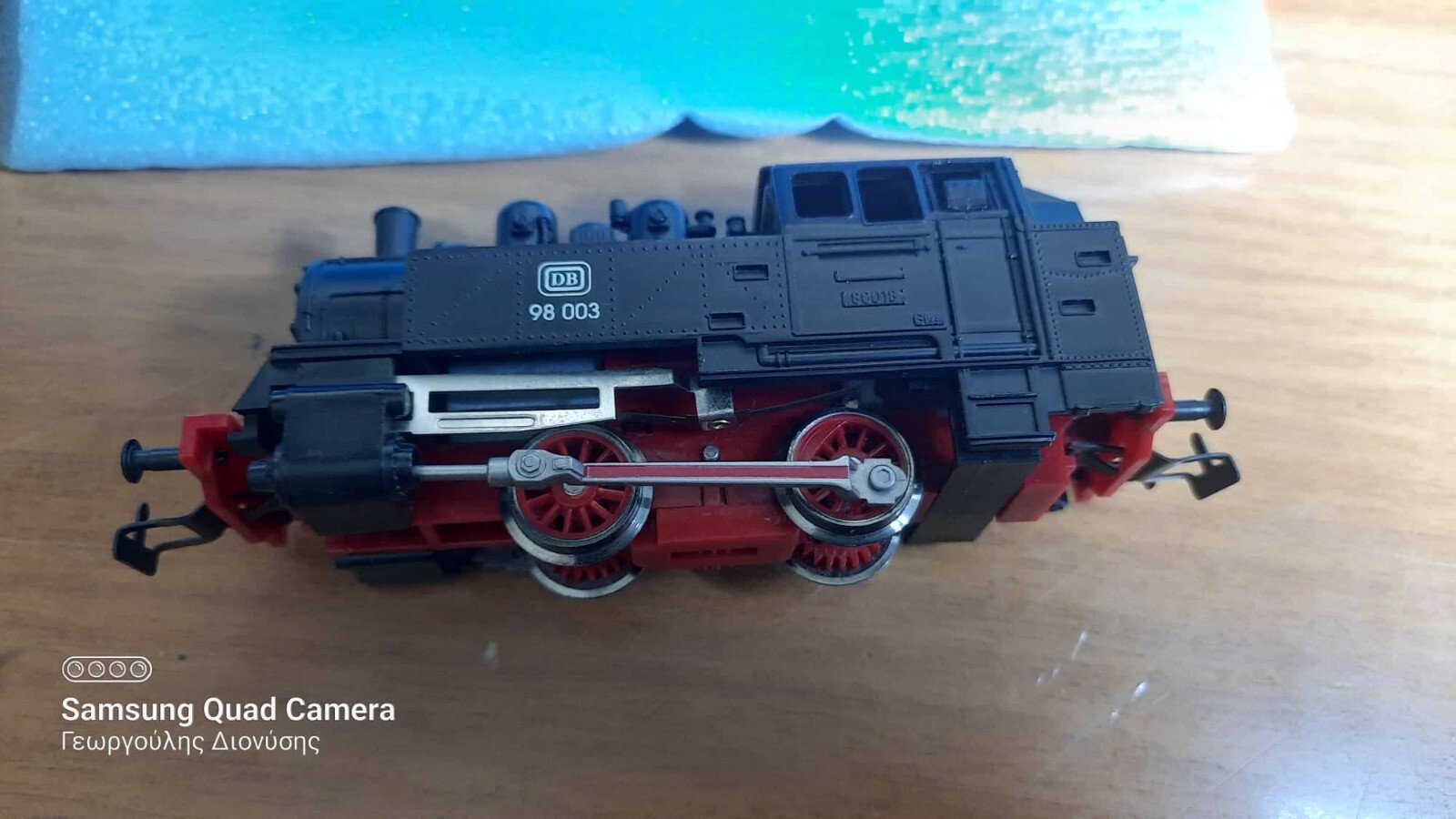PIKO 50500 BR 98 003 Locomotive in Steam DB Black Frame Red Ep. III