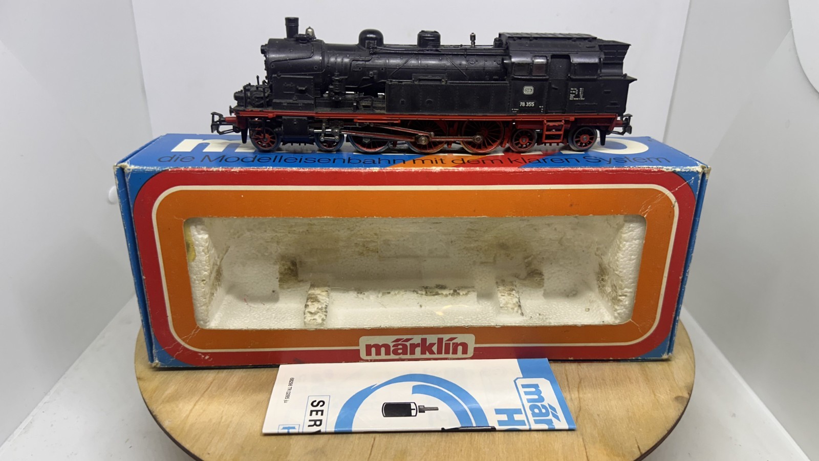 Vintage Märklin 3096 H0 Tender Locomotive DB BR 78 355 in Original Box.
