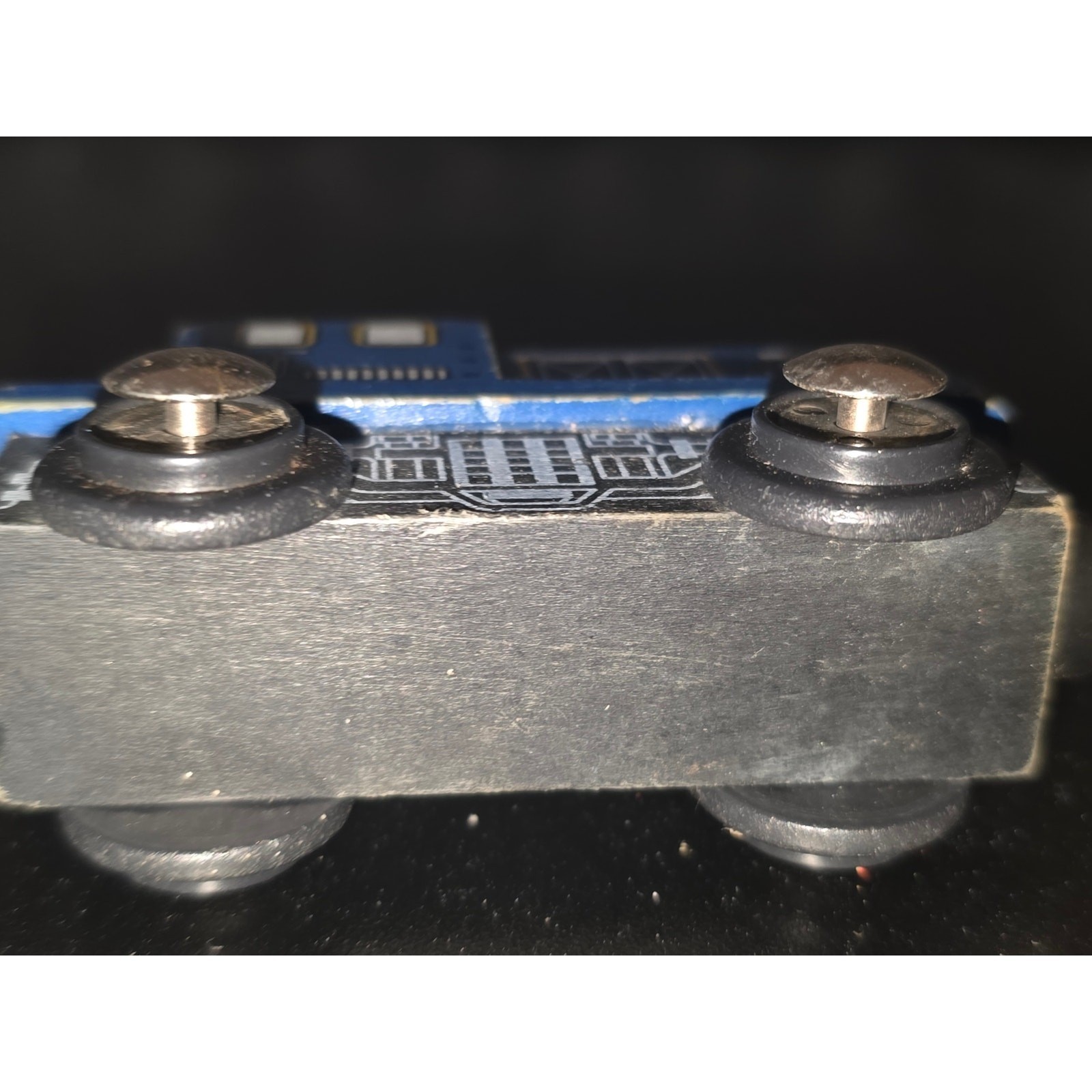 Blue Wooden Diesel Switcher Locomotive Magnetic Train Engine Toy