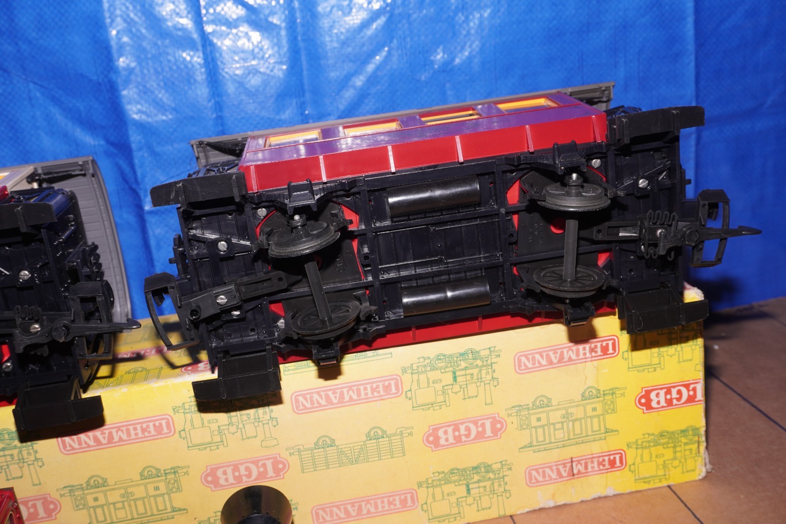 LGB G Gauge Steam Locomotive Set Stainz 1-2 Cars + Track “100 Years Lehmann” OVP