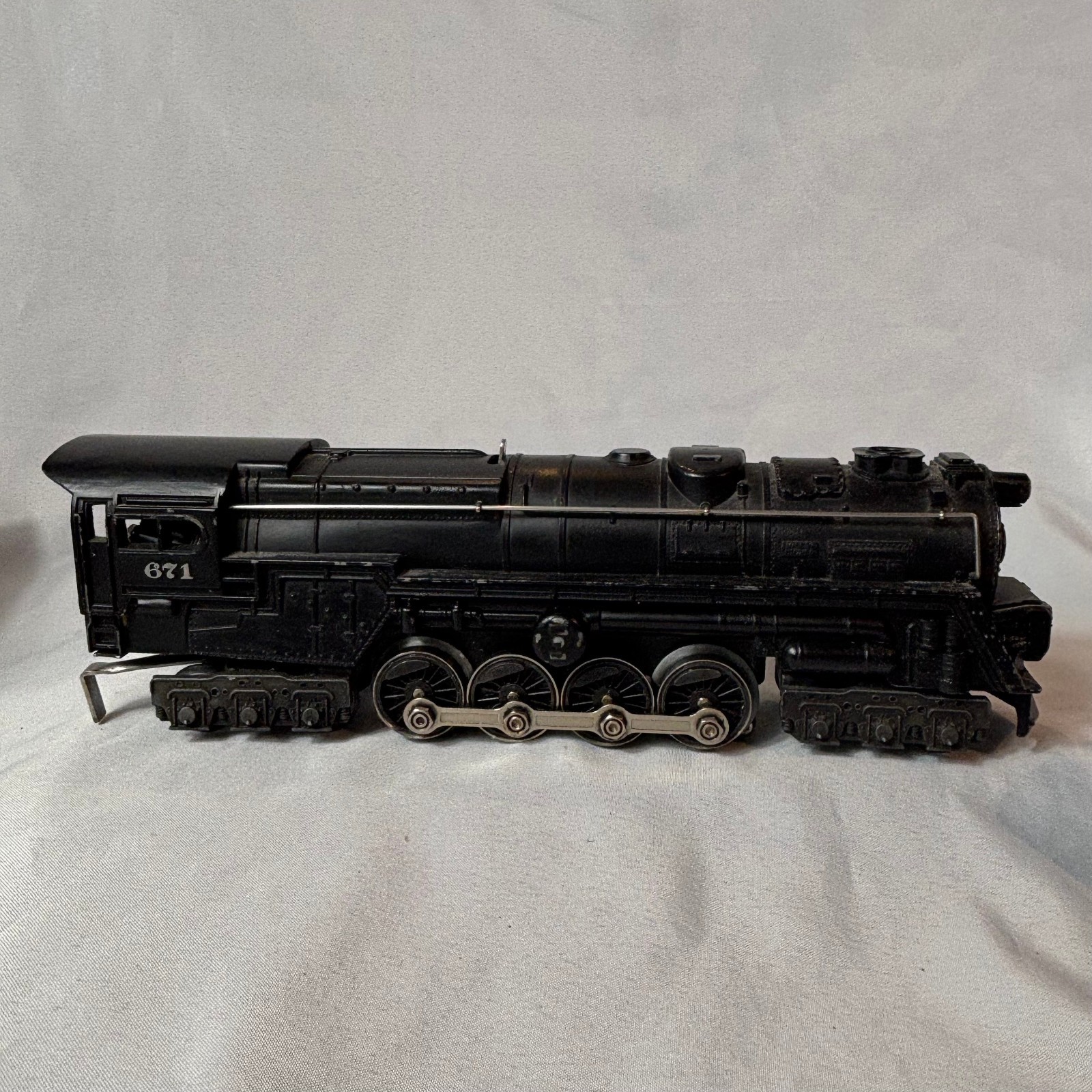 1946-49 Lionel 671 Steam Turbine Locomotive In Box W/ 2671W Tender O Gauge 6-8-6