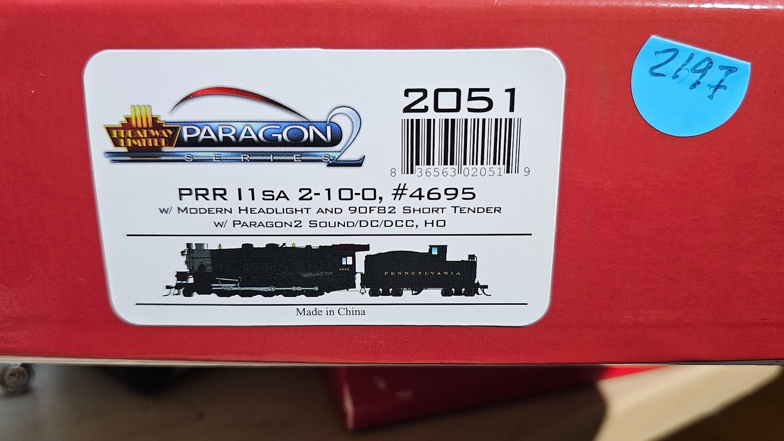 Broadway Limited- HO PRR I1sa 2-10-0 Locomotive w/DCC & SOUND & SMOKE-MINT!!