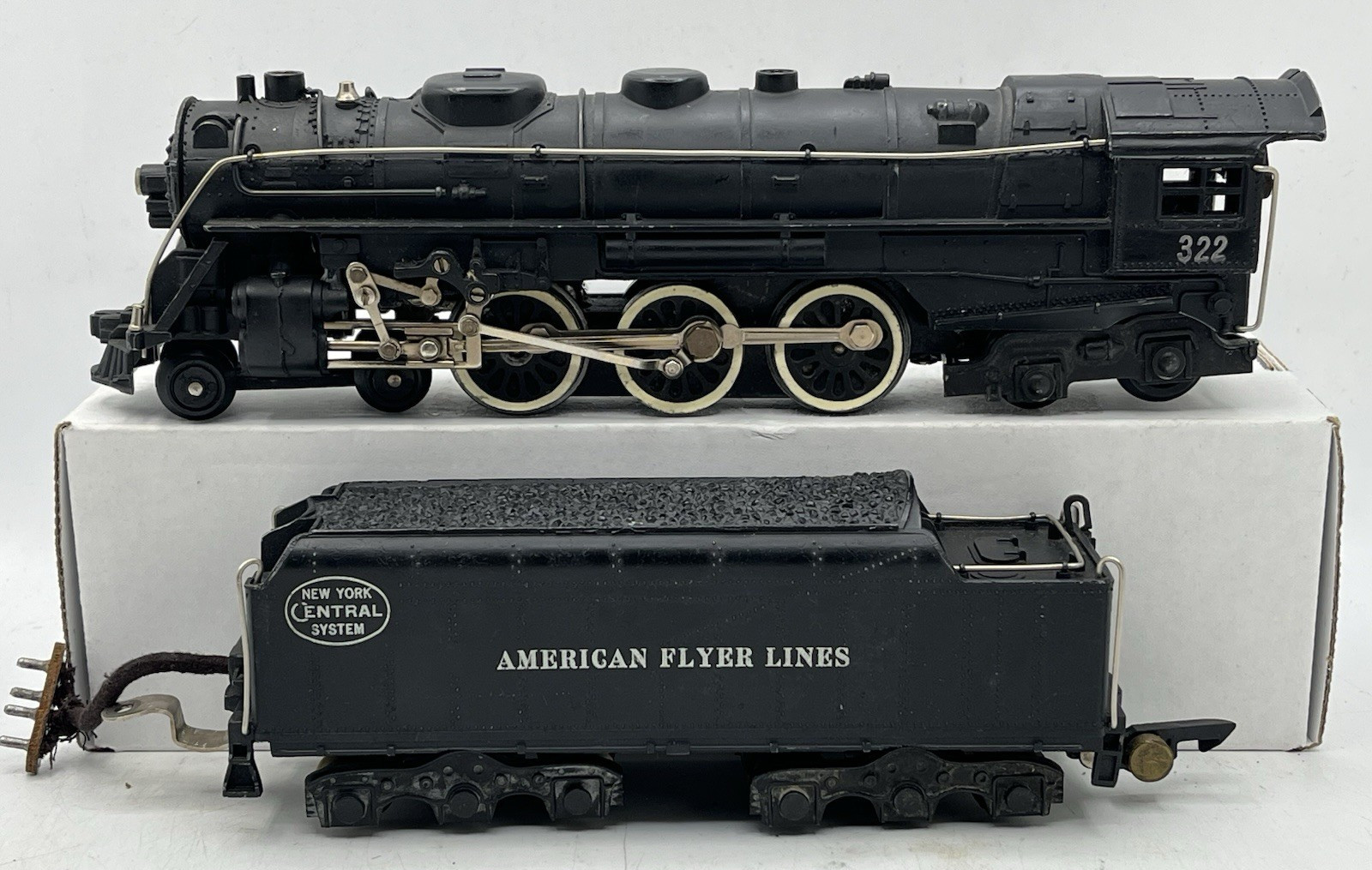 American Flyer S Gauge 322 4-6-4 Hudson Loco/Tender in E/E+ Condition 1948/1949