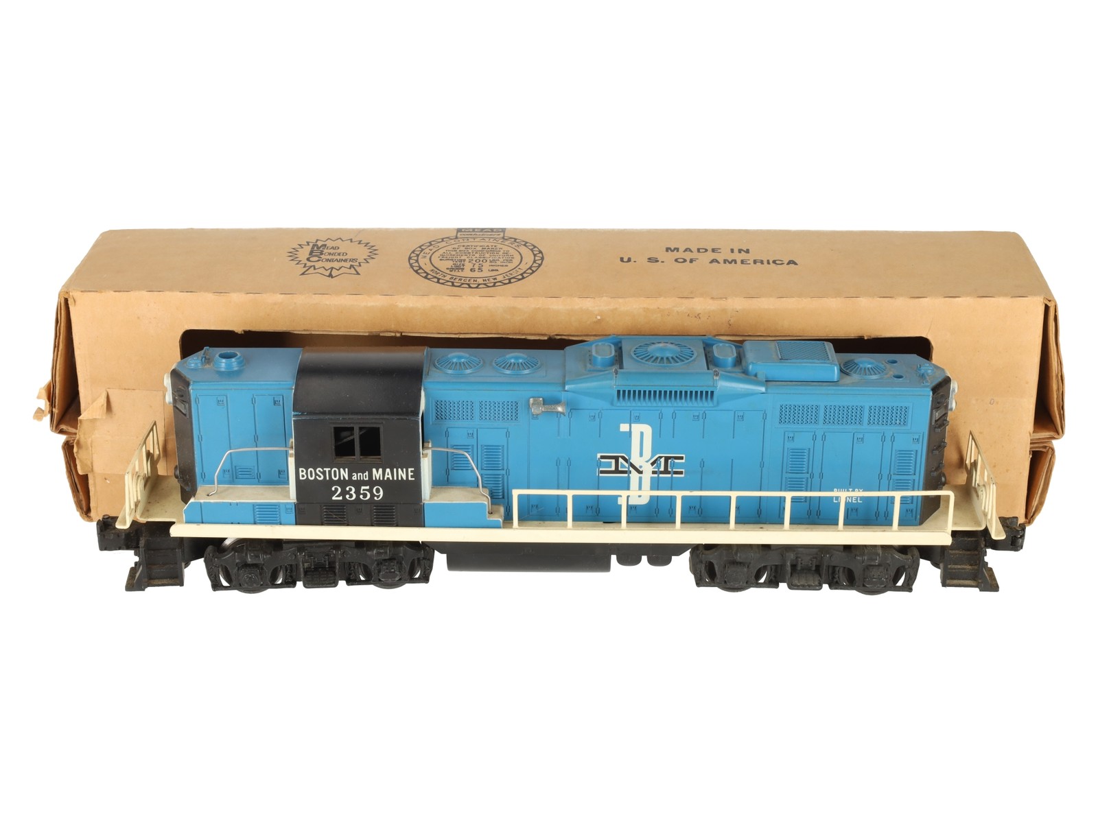 Lionel 2359 Vintage O Boston & Maine GP-9 Diesel Locomotive/Box
